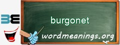 WordMeaning blackboard for burgonet